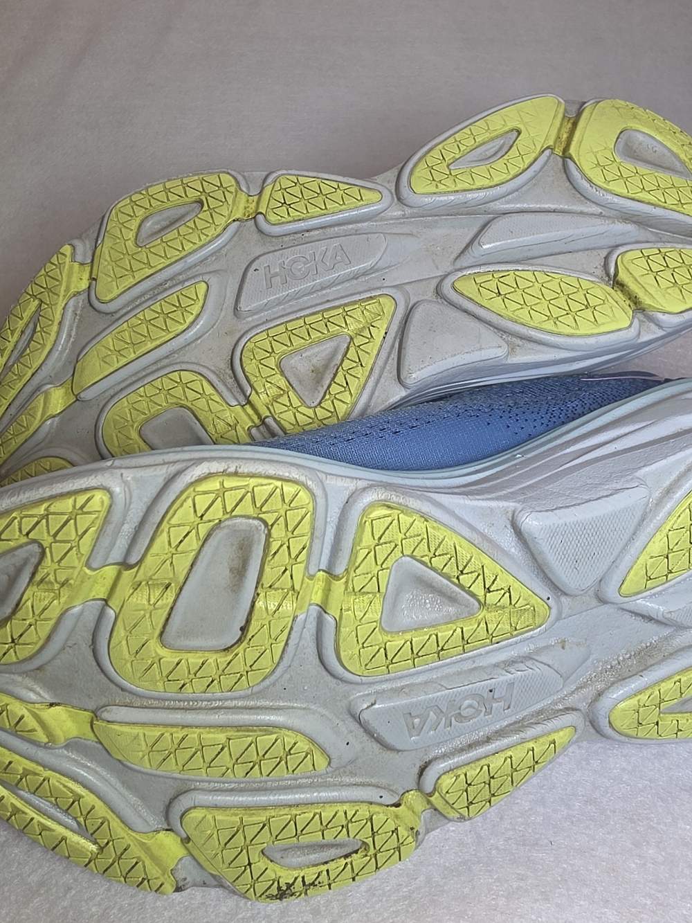 Hoka Bondi 8 Women's Blue with Pink Logo Athletic Running Shoes #0038 - Picture 5 of 5